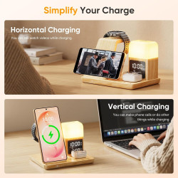 Chargeur à Induction pour Samsung, Station de Charge 3 en 1 pour Samsung S26 Ultra/S26/S25 Ultra/S23/Z Flod 7/Z Flip 7,Chargeur 