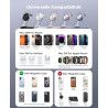 Station de Chargement inductive, Station de Chargement 3 en 1 Compatible avec iPhone 17e,17 16 15 14 13 Pro Max/Air/Plus/Pro, po