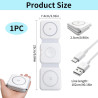 3 en 1 15w Chargeur Induction i Phone Station de Charge Rapide Compatible avec Apple Watch 10/9/8/Ultra/7/6/5/SE, Air/17/16/16e/