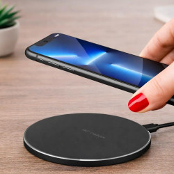 Menibeuty Chargeur sans Fil 20W, Station de Charge Induction Rapide Qi avec Câble USB-C, Compatible avec iPhone 16/15/14/13/12/1