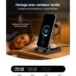 SwanScout Chargeur Induction pour Huawei, Station de Charge 3 en 1 pour P80/P70/P60/P50/Mate 80, Chargeur sans Fil pour Huawei W