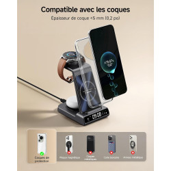 SwanScout Chargeur Induction pour Huawei, Station de Charge 3 en 1 pour P80/P70/P60/P50/Mate 80, Chargeur sans Fil pour Huawei W