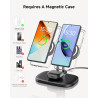 SwanScout Chargeur Magnétique Double pour Samsung Galaxy S26 Ultra/S26+/S26/S25/Z Fold/Z Flip/S24/S23 Séries (Étui Magnétique Re