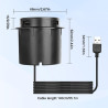 Chargeur sans Fil Intégré de Bureau, Station de Charge Encastrable Plan de Travail, 3 en 1 Multifonction Pop-Up 15 W Charge Rapi