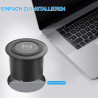 Chargeur sans Fil Intégré de Bureau, Station de Charge Encastrable Plan de Travail, 3 en 1 Multifonction Pop-Up 15 W Charge Rapi