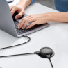 Chargeur sans Fil Intégré de Bureau, Station de Charge Encastrable Plan de Travail, 3 en 1 Multifonction Pop-Up 15 W Charge Rapi