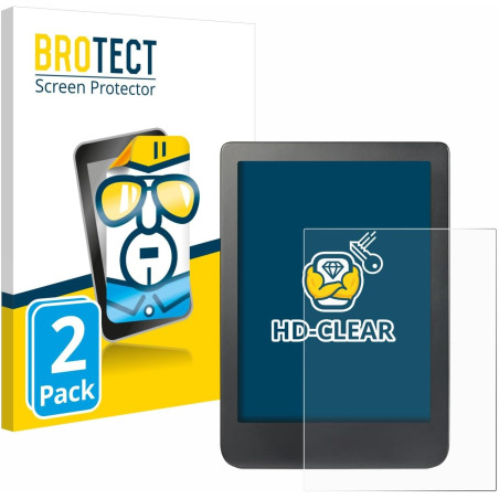 brotect Protection Ecran pour Kobo Clara HD (6") / BW/Colour (2 Pièces) - Film Protection Ultra Clair