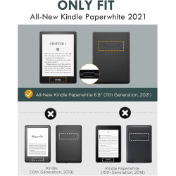 Moko film de protection compatible avec kindle paperblanc 11e gén(modèle 2021) 6,8'', 2pcs anti-reflets et anti-rayures couvert 