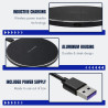 35W Chargeur Induction sans Fil Rapide, Chargeur Induction Universel pour Smartphone, Chargeur a Induction Compatible Android, B