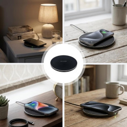 35W Chargeur Induction sans Fil Rapide, Chargeur Induction Universel pour Smartphone, Chargeur a Induction Compatible Android, B