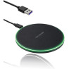 35W Chargeur Induction sans Fil Rapide, Chargeur Induction Universel pour Smartphone, Chargeur a Induction Compatible Android, B