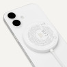Amazon Basics Chargeur Sans Fil 25W Certifié Qi2.2, Compatible MagSafe Pour iPhone 17/16/15/14/13/12, Compatible Magnétique pour