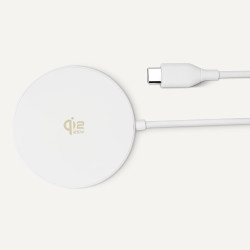 Amazon Basics Chargeur Sans Fil 25W Certifié Qi2.2, Compatible MagSafe Pour iPhone 17/16/15/14/13/12, Compatible Magnétique pour