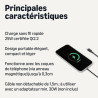 Amazon Basics Chargeur Sans Fil 25W Certifié Qi2.2, Compatible MagSafe Pour iPhone 17/16/15/14/13/12, Compatible Magnétique pour
