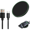 Chargeur Induction 15W Rapide, Chargeur sans Fil pour Samsung Galaxy S26/S25/S24, Wireless Charger pour iPhone 17/16/15, pour Go