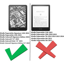 Kepuch paquet de 2 verre trempé protecteur d'écran pour kindle colorsoft/kids 2025/signature edition 1st 2024 2025, paperblanc 1