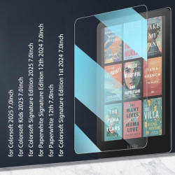 Kepuch paquet de 2 verre trempé protecteur d'écran pour kindle colorsoft/kids 2025/signature edition 1st 2024 2025, paperblanc 1