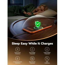 pour Chargeur MagSafe JSAUX 25W Qi2 Certifié, Chargeur sans Fil Magnétique pour iPhone 17 Air Pro Max/16/15/14/13/12 Series/AirP