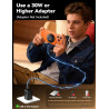 pour Chargeur MagSafe JSAUX 25W Qi2 Certifié, Chargeur sans Fil Magnétique pour iPhone 17 Air Pro Max/16/15/14/13/12 Series/AirP