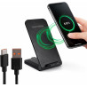 Chargeur à Induction Wireless Charger 15W, Chargeur Téléphone sans Fil Rapide, Station de Charge Inductive pour Samsung Galaxy S