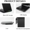 Chargeur à Induction Wireless Charger 15W, Chargeur Téléphone sans Fil Rapide, Station de Charge Inductive pour Samsung Galaxy S