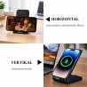 Chargeur à Induction Wireless Charger 15W, Chargeur Téléphone sans Fil Rapide, Station de Charge Inductive pour Samsung Galaxy S