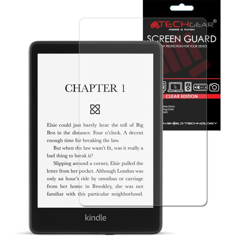 Techgear film de protection pour amazon kindle paperblanc 5 / paperblanc signature/paperblanc kids 6,8 pouces (2021 / 11ème géné