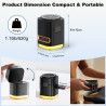 Koolehaoda 5 en 1 Chargeur Induction Station pour MagSafe la Charge Rapide Apple avec Câble Rétractable et Veilleuse,Compatible 