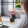 Koolehaoda 5 en 1 Chargeur Induction Station pour MagSafe la Charge Rapide Apple avec Câble Rétractable et Veilleuse,Compatible 