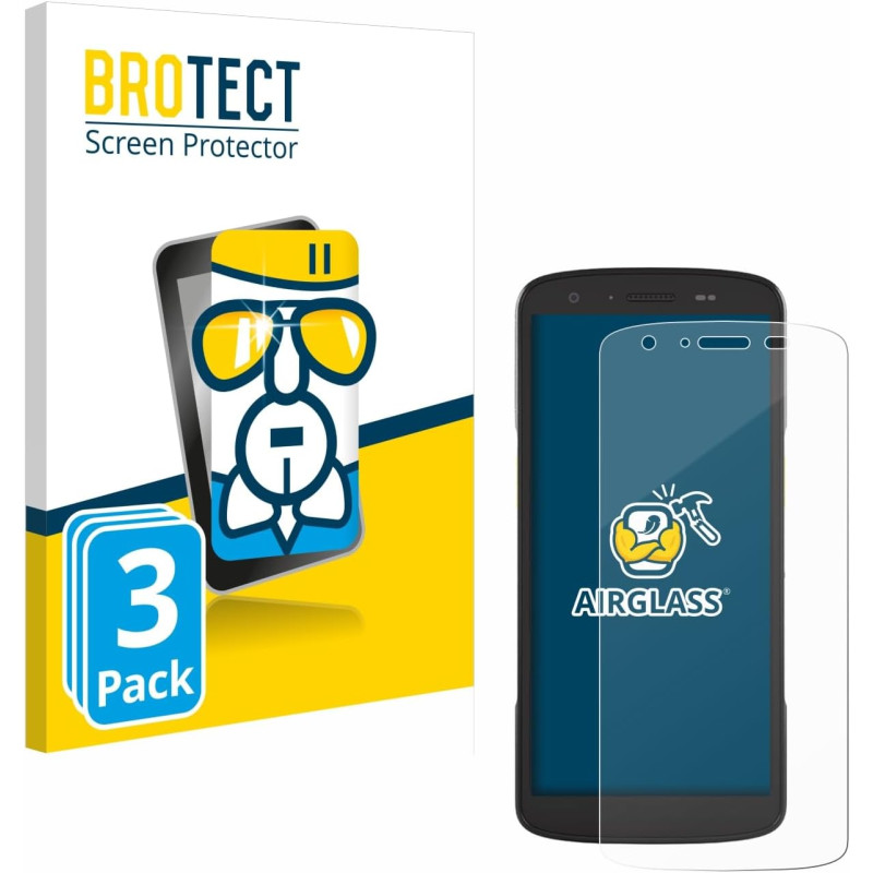 brotect Protection Écran Verre pour Zebra TC27 (3 Pièces) Film Protecteur Vitre 9H [Anti-Rayures, Transparent]