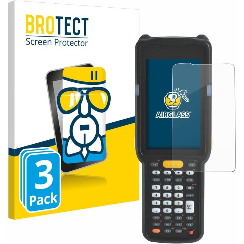 brotect Protection Écran Verre pour Zebra MC330 (3 Pièces) Film Protecteur Vitre 9H [Anti-Rayures, Transparent]
