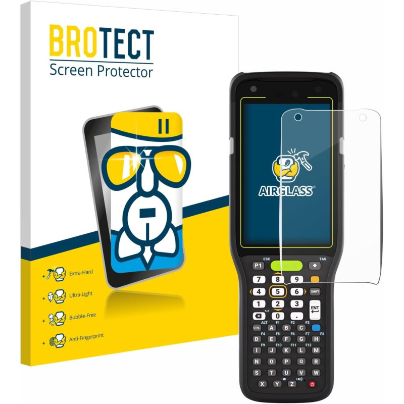 brotect Protection Écran Verre pour Zebra MC3400 / MC 3450 Film Protecteur Vitre 9H [Anti-Rayures, Transparent]