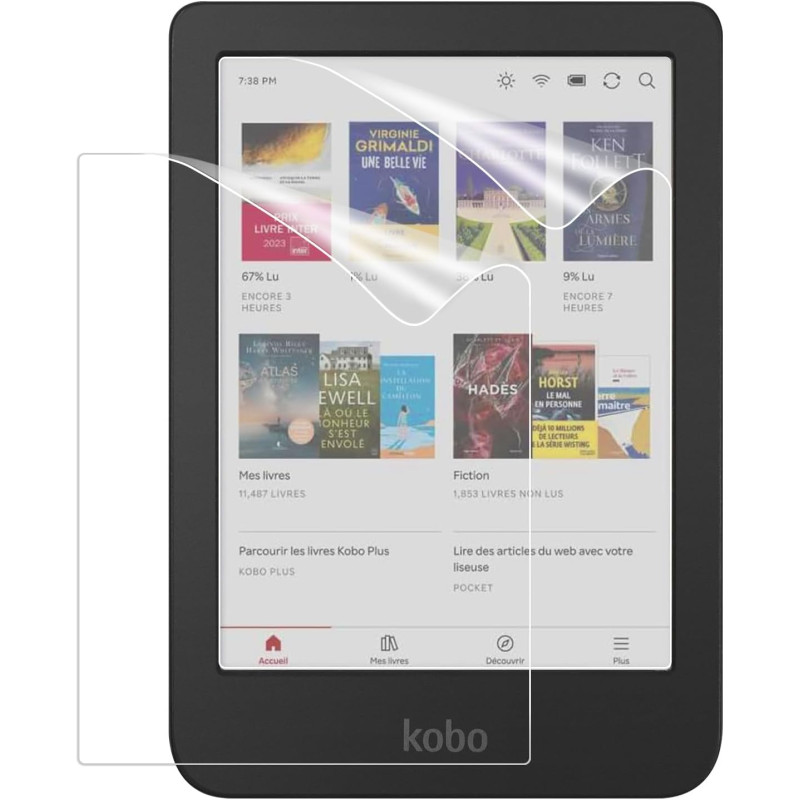 Caweet Protège-Écran pour Kobo Clara Colour | BW | 2E de 6 pouces, Film de Protection Mat Anti-Réflexion Premium PET à Couvertur