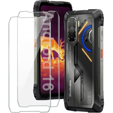 2pcs verre trempé anti casse protection compatible with noirview rock 3 film protection écran protection et protège écran antich