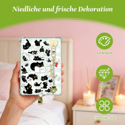 Herfair Lot de breloques pour accessoires Kindle, 1 pendentif décoratif & 3 bouchons anti-poussière USB C et 50 autocollants cha