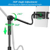 Plusacc télécommande tourner pour kindle – support à col de cygne pour tablette pour lire des livres électroniques, accessoire p