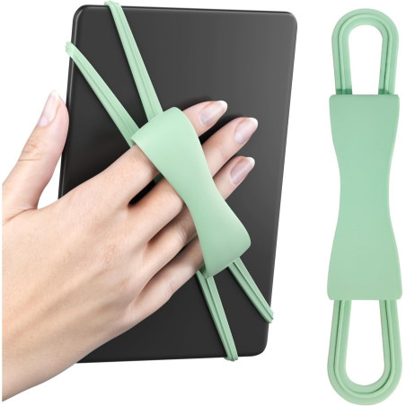 Support de dragonne confortable pour kindle, accessoire liseuse, support à main léger et sécurisé pour lire au lit, compatible a