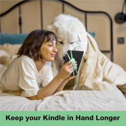 Support de dragonne confortable pour kindle, accessoire liseuse, support à main léger et sécurisé pour lire au lit, compatible a