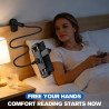 Support col de cygne pour Kindle avec télécommande RF, socle à 360° dans le lit et le canapé, avec Page Turner, accessoires pour