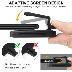 Support de Tablette pour la Lecture Kindle avec RF Télécommande Tourne Page, Support à col de Cygne avec Tourne, Accessoires pou