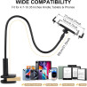 Support de Tablette pour la Lecture Kindle avec RF Télécommande Tourne Page, Support à col de Cygne avec Tourne, Accessoires pou