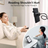 Support de Tablette pour la Lecture Kindle avec RF Télécommande Tourne Page, Support à col de Cygne avec Tourne, Accessoires pou