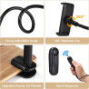 Support de Tablette pour la Lecture Kindle avec RF Télécommande Tourne Page, Support à col de Cygne avec Tourne, Accessoires pou