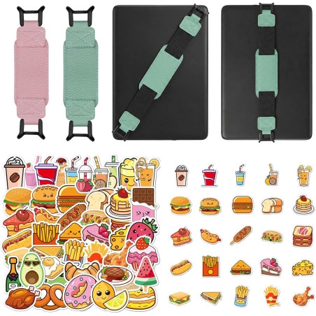 2 Pièces Bracelet de Main pour 6-7,5" Kindle eReader & Fire Tablet, Bande de Maintien Élastique Portable, Léger Support Doigt, I