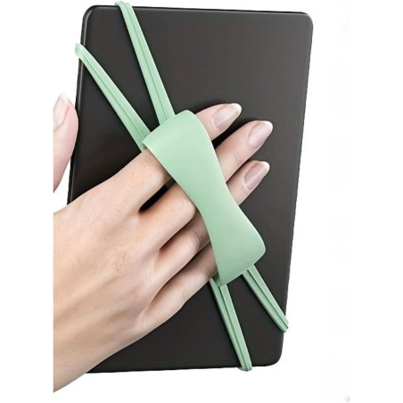 Sangle de poignet universelle en silicone pour liseuses, tablettes et smartphones - Souple et antidérapant - Sangle ergonomique 