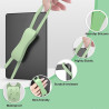 Sangle de poignet universelle en silicone pour liseuses, tablettes et smartphones - Souple et antidérapant - Sangle ergonomique 