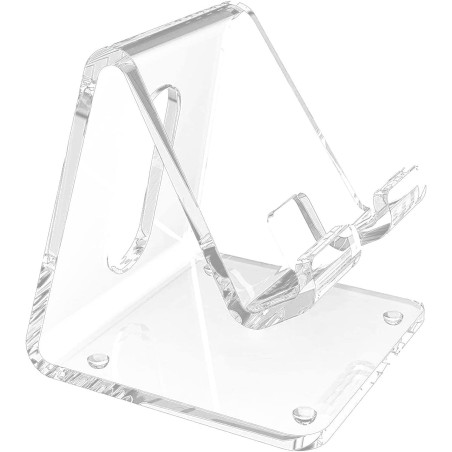 5 téléphone Portable en Acrylique | téléphone Portable en Acrylique,Tablette réglable pour Bureau Compatible avec téléphone 4-10