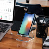 5 téléphone Portable en Acrylique | téléphone Portable en Acrylique,Tablette réglable pour Bureau Compatible avec téléphone 4-10