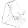 support de téléphone en Acrylique | Accessoire de Bureau Support de Téléphone Portable Transparent, Compatible