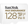 SanDisk MAX ENDURANCE Video Monitoring for Dashcams & Home Monitoring 128 GB microSDXC Memory Card + SD Adaptor 60,000 Hours End